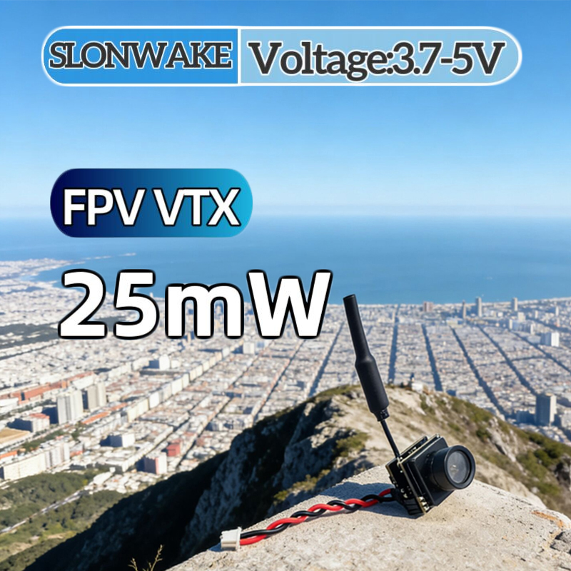 Fpv Drone Camera - SLONWAKE FPV 25mW vermogenssimulatie VTX geïntegreerde