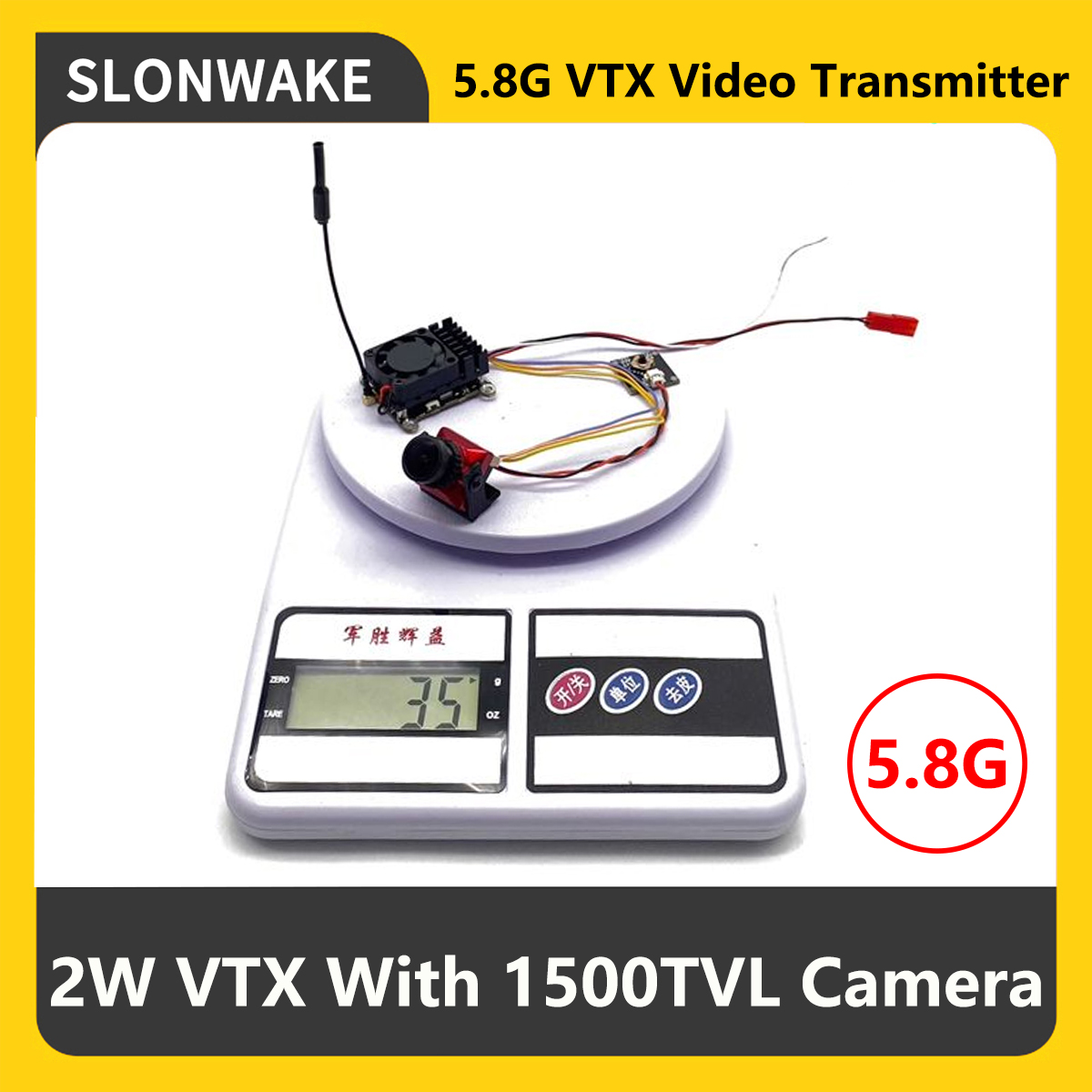 SLONWAKE 5.8G 2000mW FPV VTX Z - Fpv Drone Camera recensie en prijs